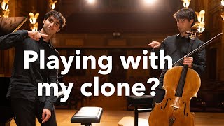 A Chopin polonaise but I play with my clone 👦🏻 👦🏻 [upl. by Dranel]