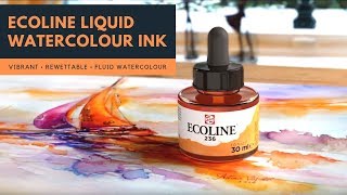 Using Ecoline Liquid Watercolour Inks [upl. by Riedel]