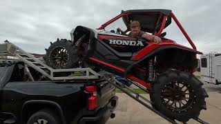 Loading A Honda Talon On The Roof Of A Truck [upl. by Nwahsauq]