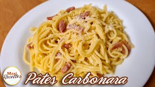 Pâtes Carbonara  Vraie Recette Italienne Facile et Rapide [upl. by Nage841]