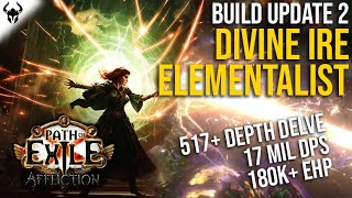 17MIL DPS RAILGUN BUILD Divine Ire Elementalist Build  Update 2  PoE 323 Affliction [upl. by Cheshire]