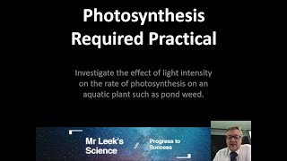 10 Photosynthesis Required Practical AQA GCSE Biology [upl. by Elodea256]