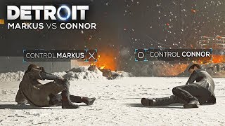 Control Markus vs Control Connor Boss Battle  All Outcomes  DETROIT BECOME HUMAN [upl. by Scoville438]