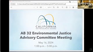 Environmental Justice Advisory Committee Meeting – May 16 2024 [upl. by Enimrej]