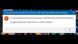 Image not opening package failed updates dependency or conflict validation [upl. by Hailahk]