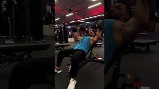 Chest incline DB press صدر  ضغط دامبل علوي [upl. by Earized]