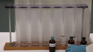 Chemistry Demonstration Br2 with Toluene and Hexane [upl. by Stearne]