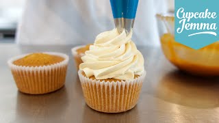 Recipe for the Tastiest Salted Caramel Buttercream  Cupcake Jemma [upl. by Nahshun752]