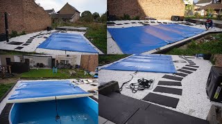 Pool selber bauen 💧Der 7000 € Pool mit Abdeckung und Wärmepumpe [upl. by Agemo]