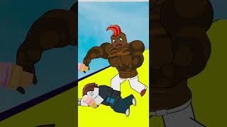 Ice Cream Run Roblox Bacon vs Black Wrestler  Who will win Funny Roblox Game [upl. by Gunzburg793]