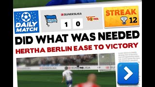 12100 Streak  Score Hero 2022  Berlin Dery  Hertha Berlin Vs Union Berlin [upl. by Narton]