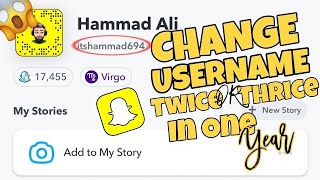 How To Change Snapchat Username Twice In A Year 2023 [upl. by Ayekim]