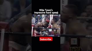 Mike Tysons Hand Speed 🥊 boxing sports subscribe miketyson fast fighting [upl. by Joly332]