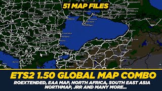 ETS2 150 Map Combo with Roextended EAA Southeast ASia and more  Setup Guide [upl. by Akalam152]