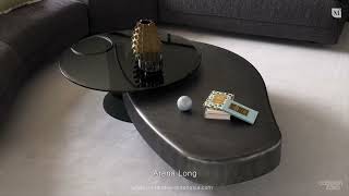 Melandas Furniture  Arena Long Bond Coffee Table  Cattelan Italia [upl. by Ellimaj]