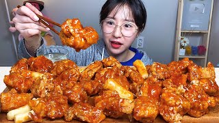 처갓집 슈프림양념치킨 순살 치킨 먹방 Mukbang [upl. by Yauq399]