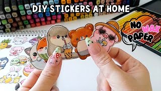 HOW TO MAKE STICKERS ✨️STEP BY STEP✨️ without baking paper [upl. by Cates]