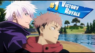 Gojo and Yuji Play Fortnite Fortnite X Jujutsu Kaisen [upl. by Marrilee]