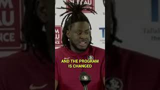 Alabama Transfer OL TJ Ferguson says Mike Norvell predicted program transformation FSU [upl. by Nelluc307]