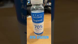 70 Solution Ethyl Alcohol [upl. by Ynattir679]