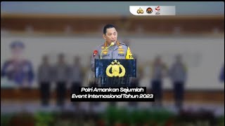 Polri Amankan Sejumlah Event Internasional Tahun 2023 [upl. by Kornher]