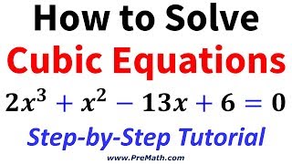 How to Solve Advanced Cubic Equations StepbyStep Tutorial [upl. by Standush]