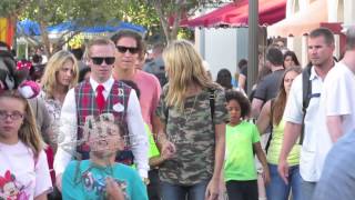 Heidi Klum and boyfriend Vito Schnabel spend the day with her kids at Disneyland in Anaheim CA [upl. by Nyl449]