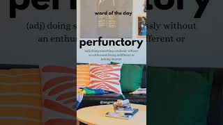 wordoftheday perfunctory learnenglish angrezyatri [upl. by Oman522]