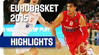 Netherlands v Croatia  Group C  Game Highlights  EuroBasket 2015 [upl. by Ahseiym578]