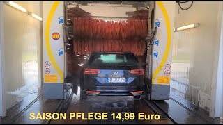 Auto waschen in Sahara Staub Shell Wash Waschanlage Tankstelle ⛽️ [upl. by Hernardo]