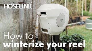 Prepare your Retractable Garden Hose Reel for Winter  Hoselink USA [upl. by Surtemed]