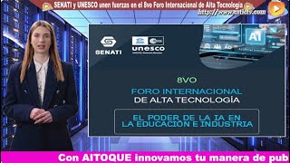 El poder de la inteligencia artificial transforma la educación y la industria  SENATI y UNESCO [upl. by Rosenbaum]