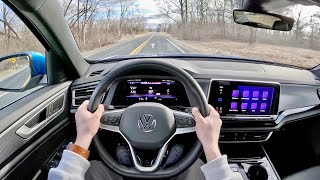 2024 Volkswagen Atlas Cross Sport SEL Premium RLine  POV Driving Impressions [upl. by Aelrac]