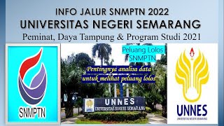 DATA PEMINAT amp DAYA TAMPUNG SNMPTN UNNES 2022 [upl. by Leafar]