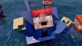 Minecraft Parody  JAWS  Minecraft Animation [upl. by Wilhide]