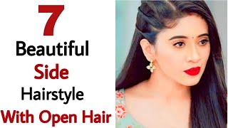 7 simple amp beutiful side hairstyle  easy hairstyle for girls  new hairstyle for girls  hairstyle [upl. by Caruso]