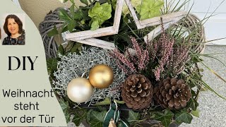 DIY Winterliche Bepflanzung weihnachtlich dekoriert [upl. by Enyalb]