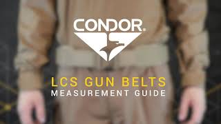 LCS Gun Belts measurement guide  Condor Outdoor [upl. by Schlessel]