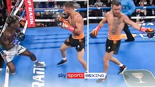 Lomachenko pauses midfight to plead with Commeys corner to stop the bout [upl. by Trometer]