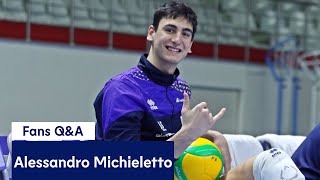 Italy and Trentinos Volleyball Prodigy Alessandro Michieletto Answers Fan Questions [upl. by Erdeid911]