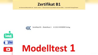 B1 Vorbereitung Huber Modelltest 1 [upl. by Eisyak]