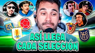 CÓMO LLEGA CADA SELECCIÓN PARA LA DOBLE FECHA DE ELIMINATORIAS [upl. by Simson908]