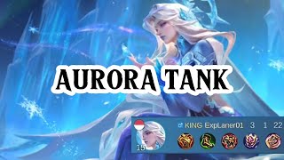 AURORA BUILD TANK mobilelegends [upl. by Ainnos481]