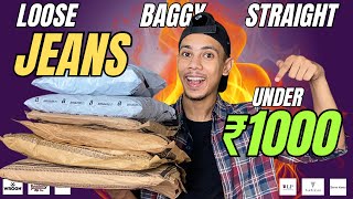 Best Jeans  LooseStraight fit for men under 1k [upl. by Algie337]