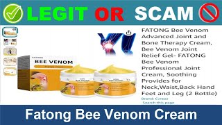 Fatong Bee Venom Cream Reviews  Jun 2024 Beware of Scam Watch Now [upl. by Kinemod]