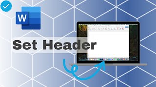 How To Set Header In Word [upl. by Akirdnas]