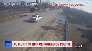 Accidentul în care au murit doi tineri din Buzău care fugeau de poliție a fost filmat [upl. by Nirrek]