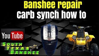 How to synch banshee carbs [upl. by Limbert920]