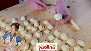 PASTA FATTA IN CASA ORECCHIETTE CON CIME DI RAPA Ricetta orecchiette fatte a mano [upl. by Amikehs672]