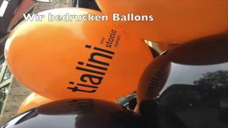 Wir bedrucken Ballons [upl. by Threlkeld]